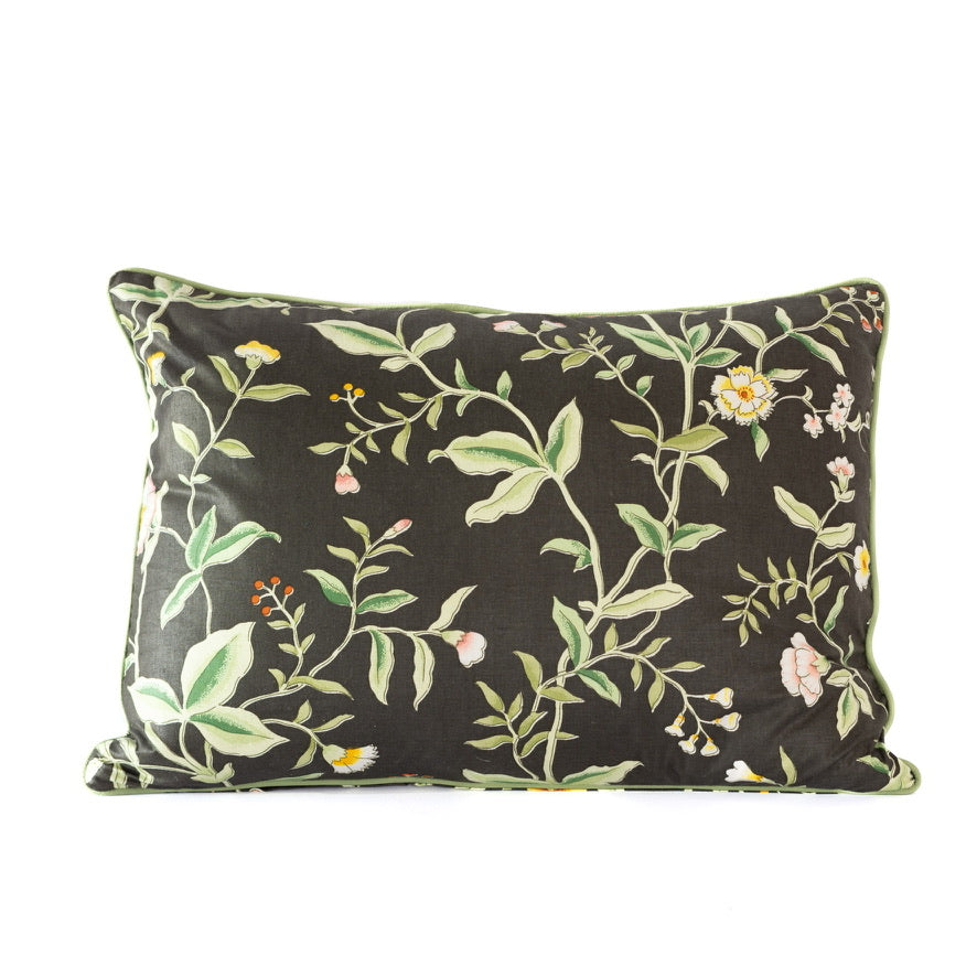 Botanical Cotton Chintz Cushion - rectangle