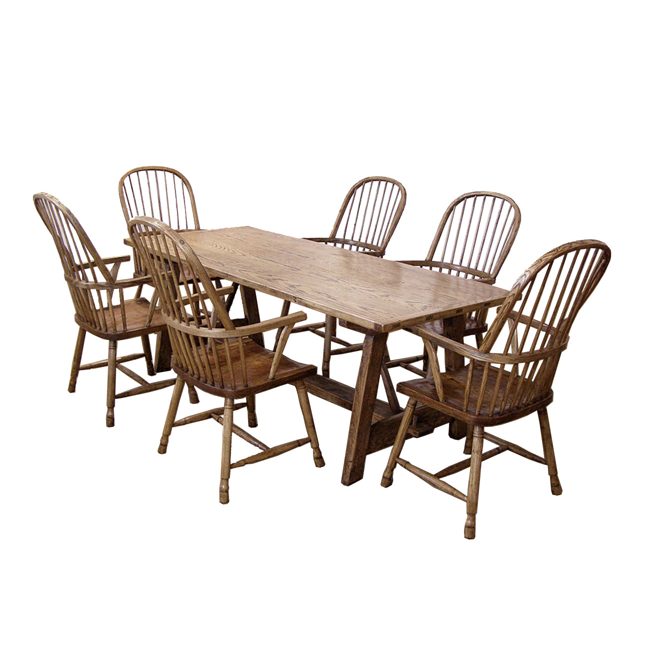 High Back Elbow Windsor Chair