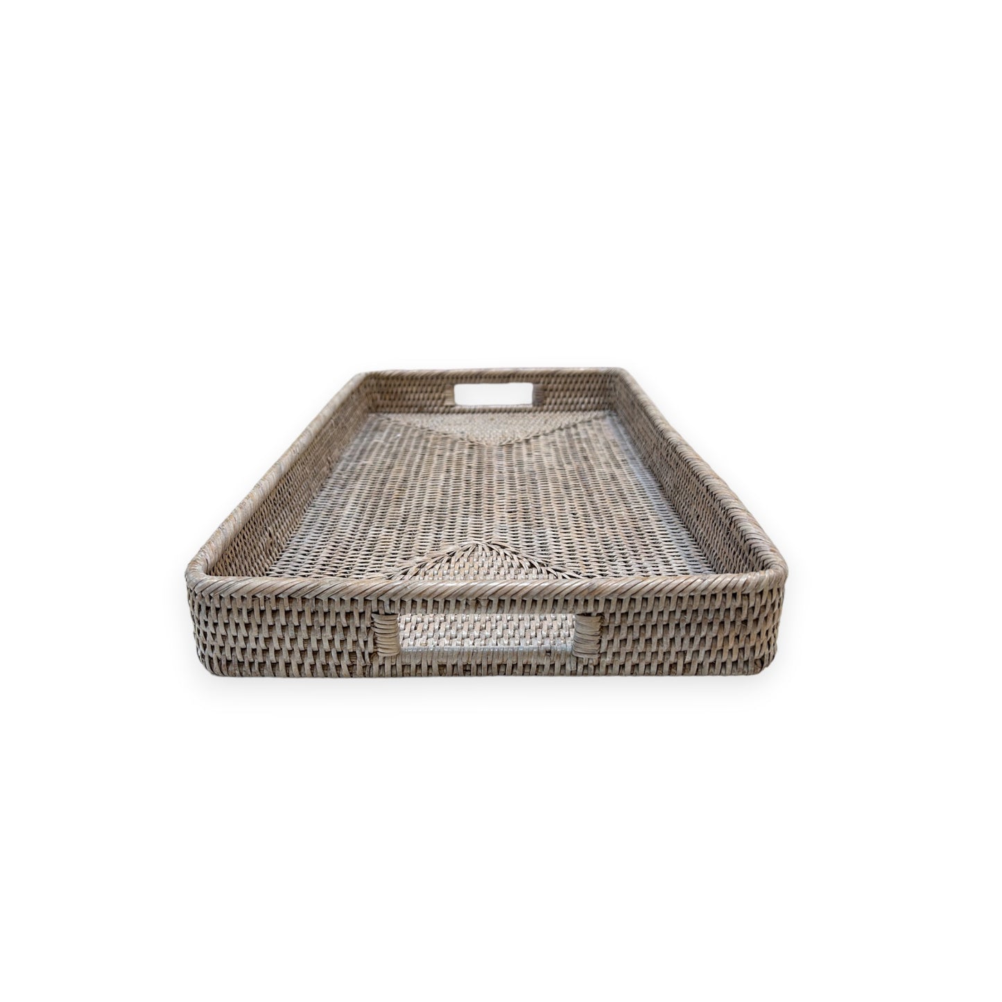 Rattan Ottoman Tray – Small