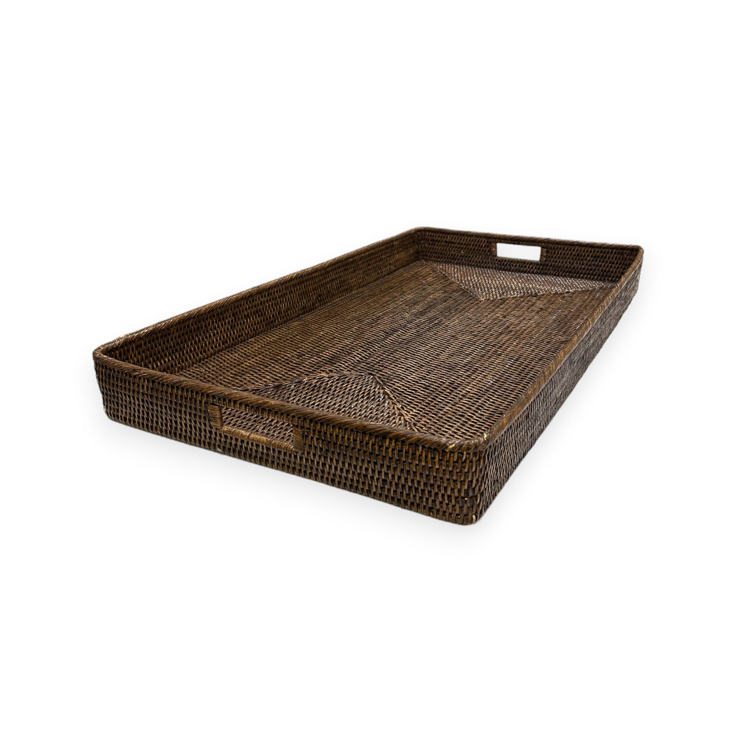 Rattan Ottoman Tray XL