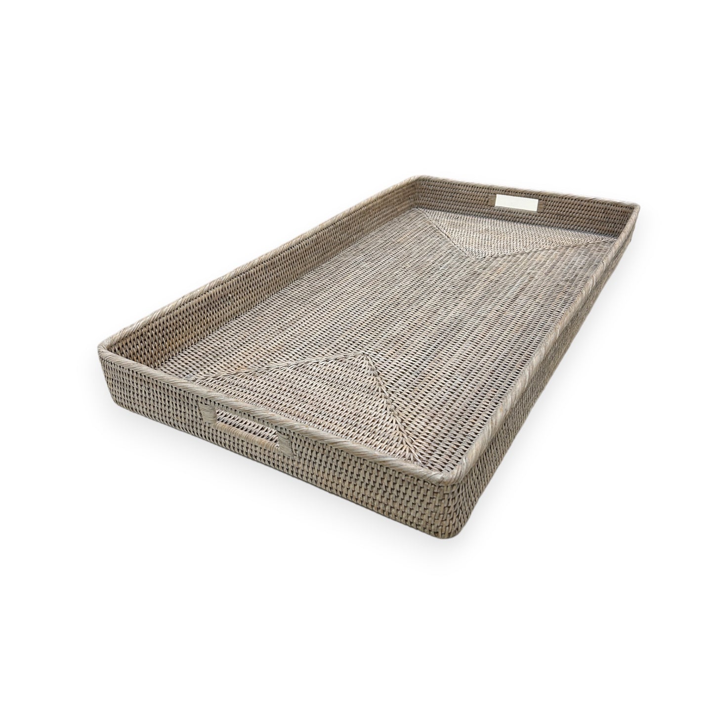Rattan Ottoman Tray XL