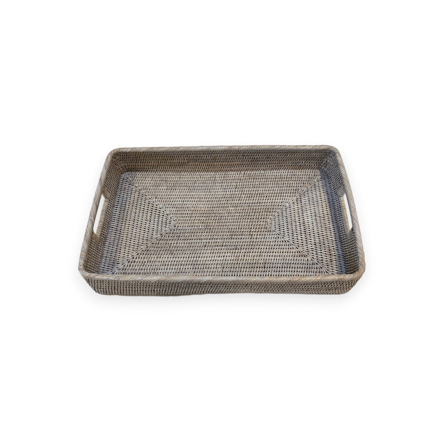 Rattan Ottoman Tray - Medium
