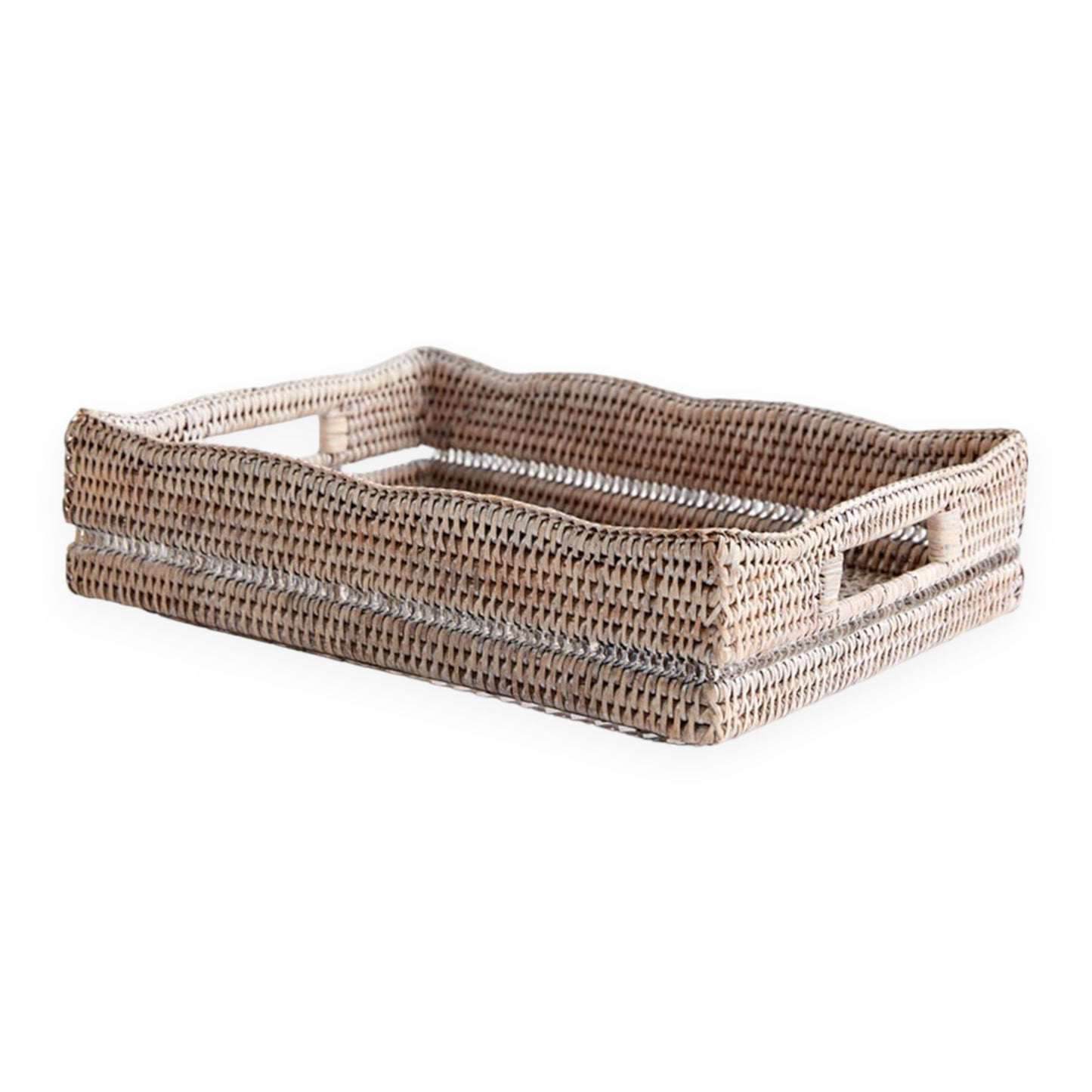 Rattan Scallop Tray