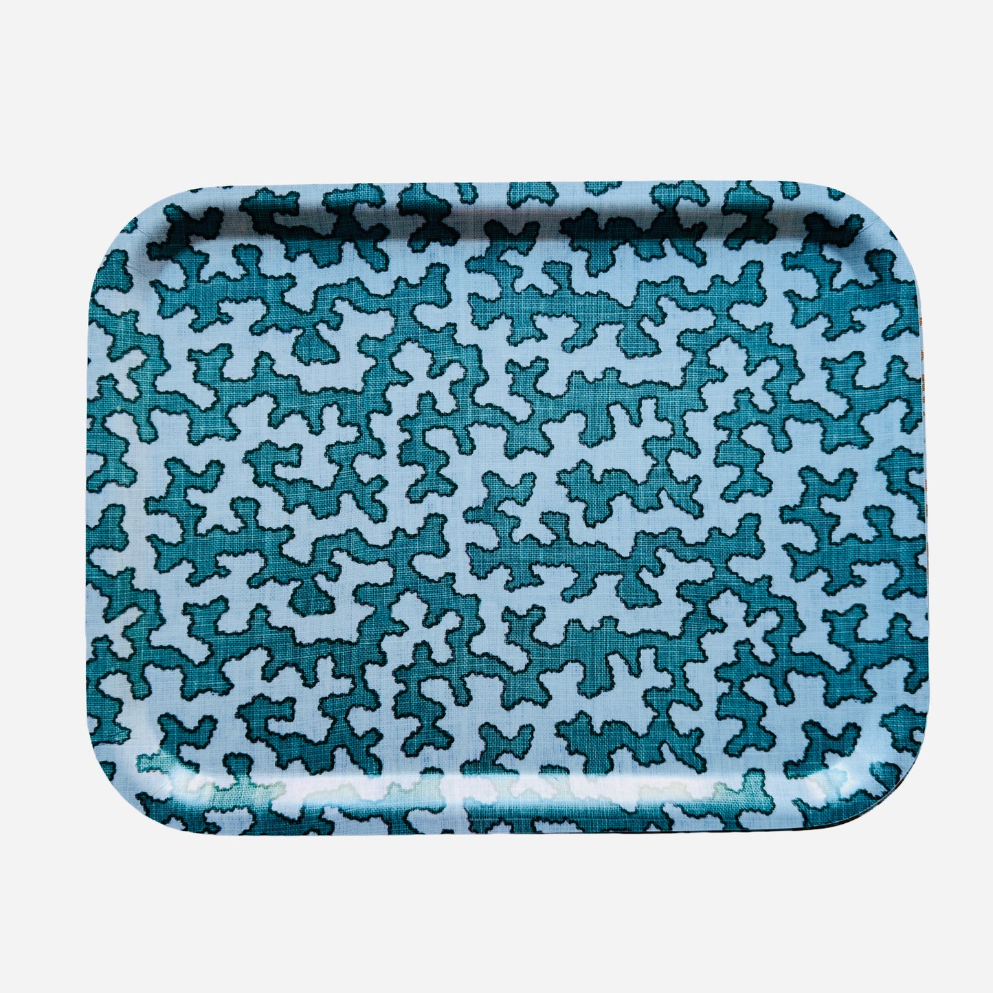Aqua Squiggle Tray – Medium