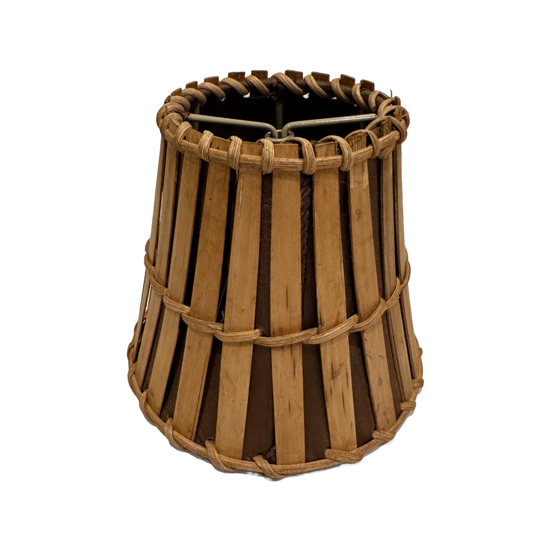 Rattan Clip on Lamp Shades