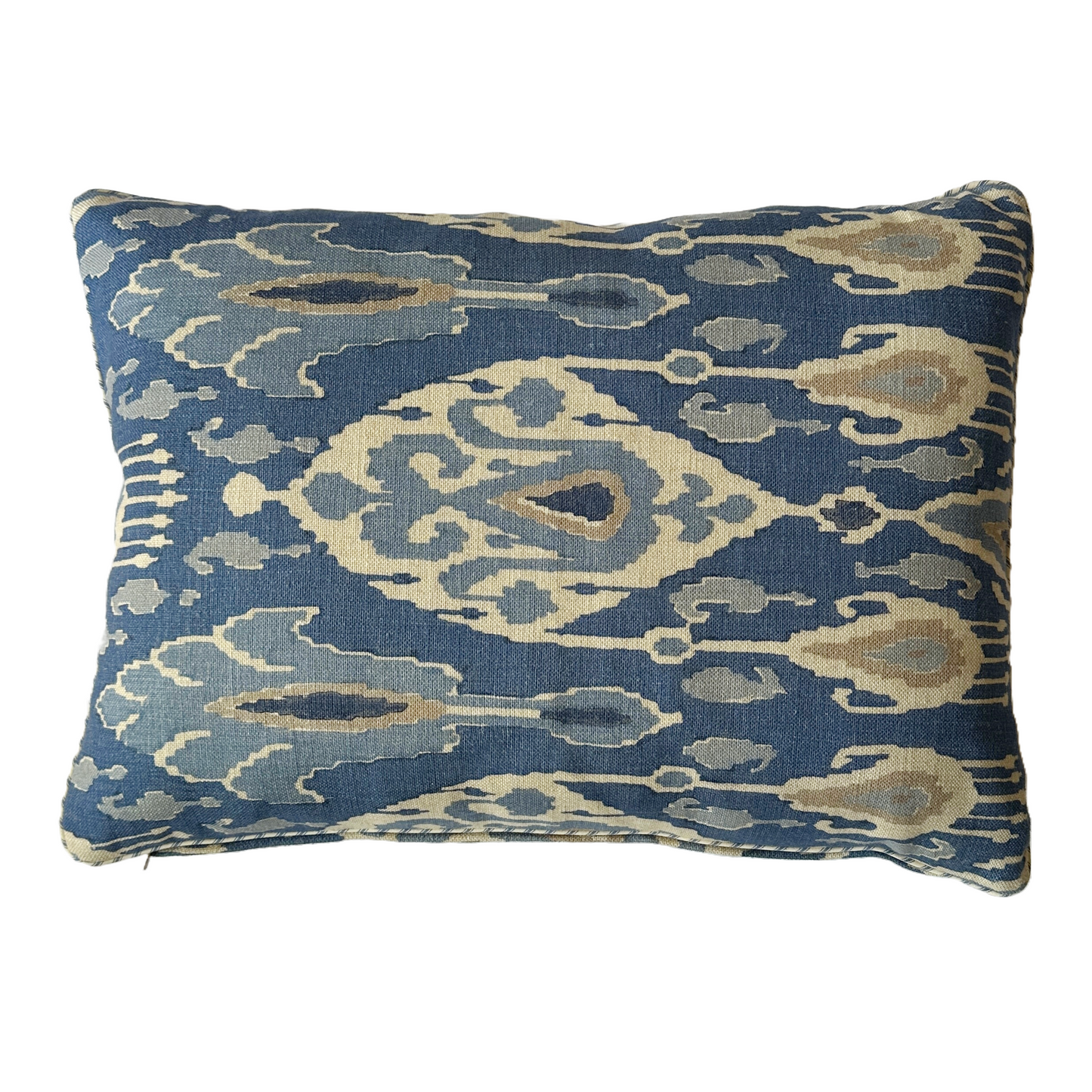 Blue Ikat Cushion