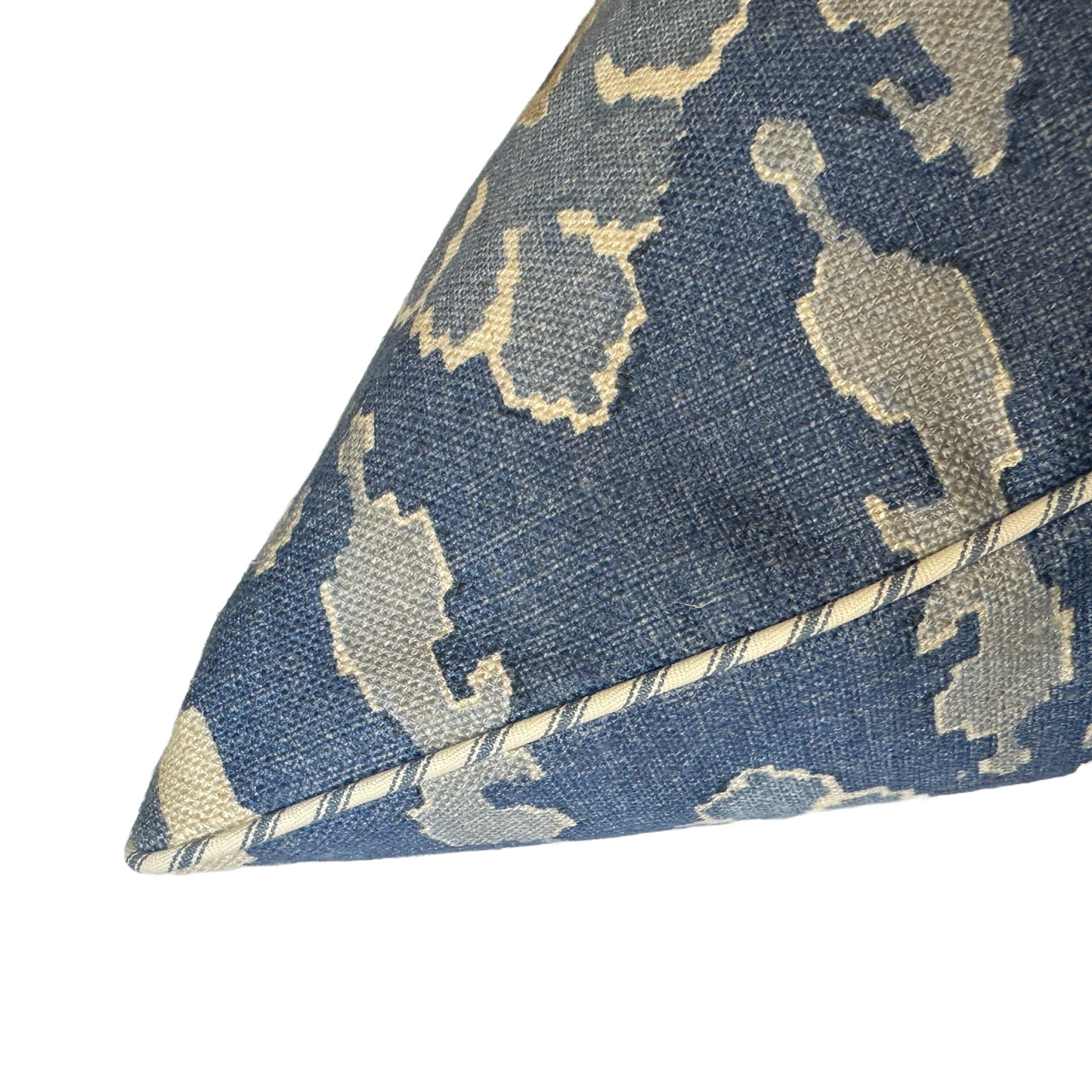 Blue Ikat Cushion