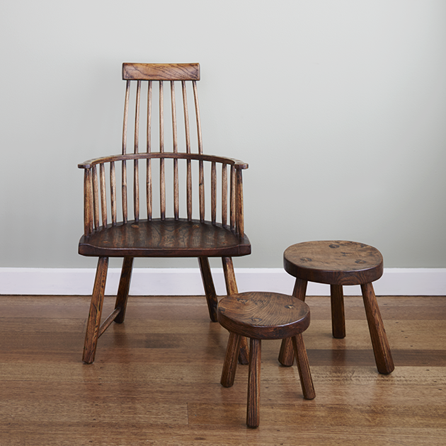 Child’s Stick-back Chair & Stools