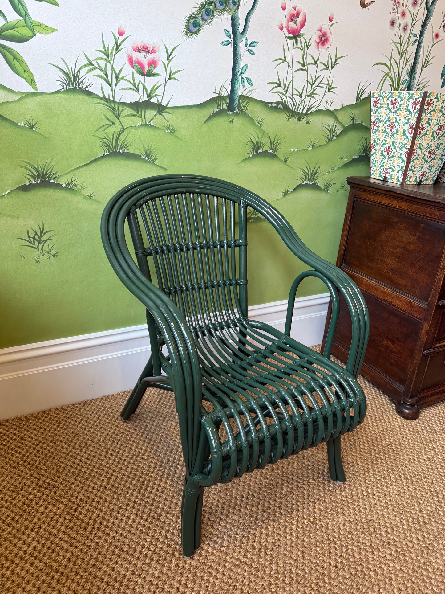 Painted Cane Chair