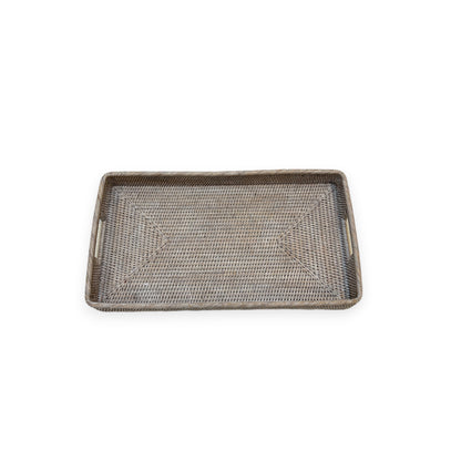 Rattan Ottoman Tray – Small