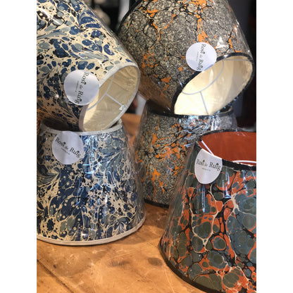 Marbled Paper Lampshades