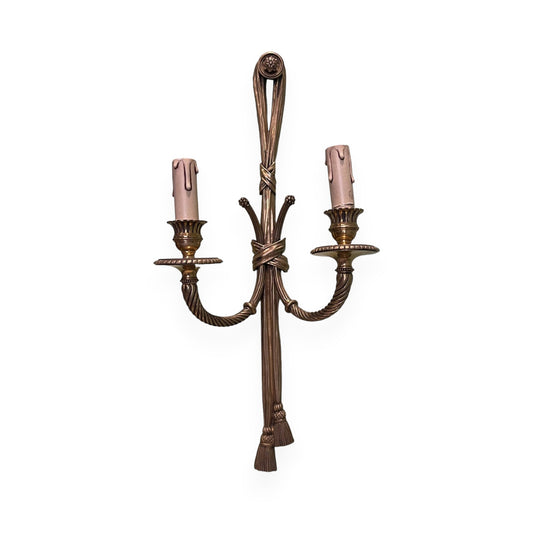 Pair of French Antique Ormolu Appliqué