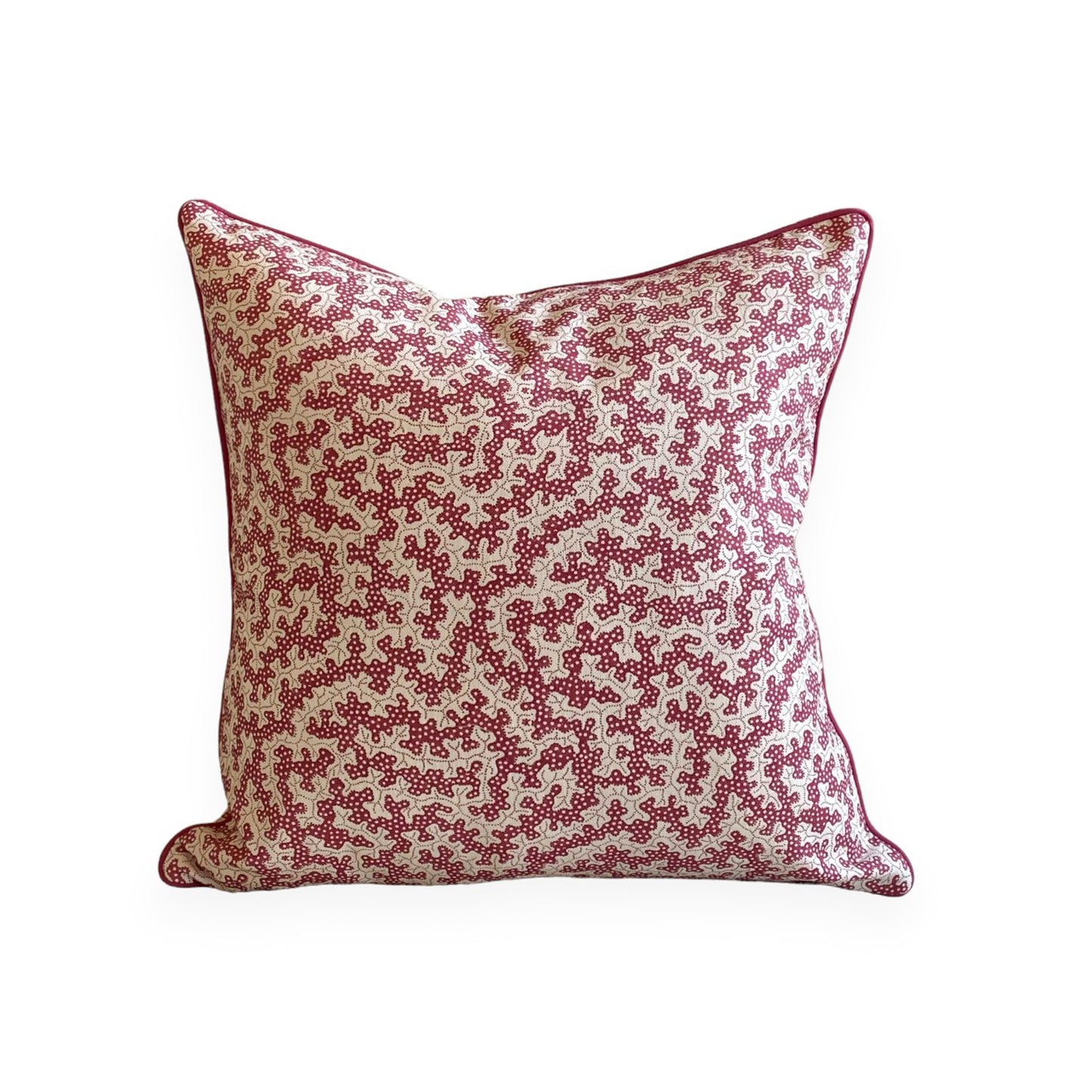 Raspberry Coral Cushion