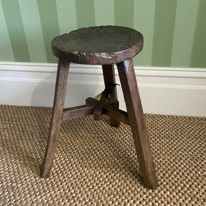 Round Timber Stool