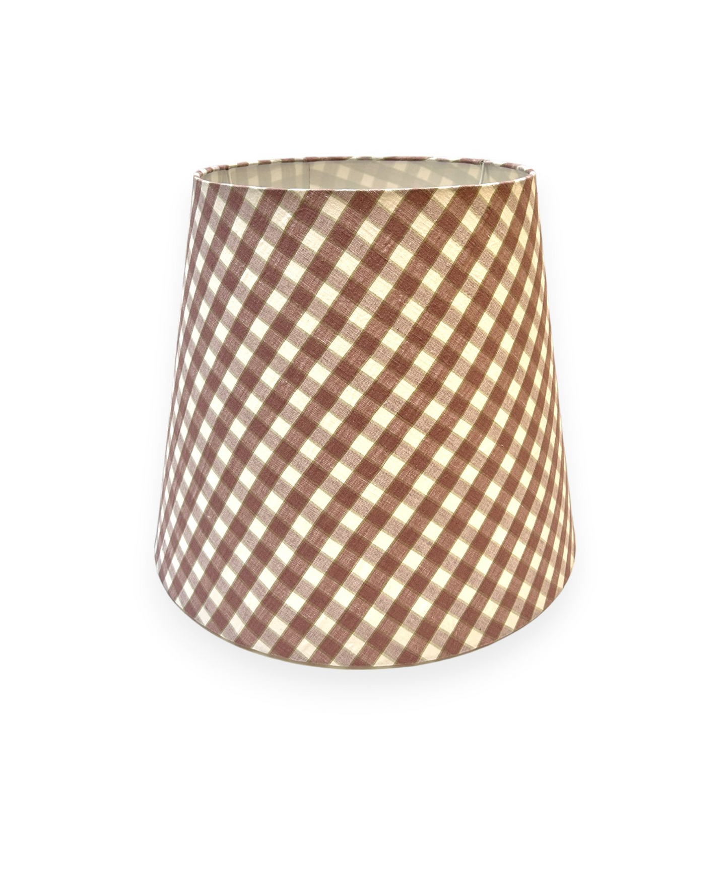 Purple Check Lampshade