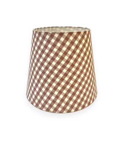 Purple Check Lampshade