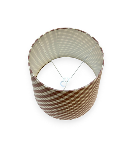 Purple Check Lampshade