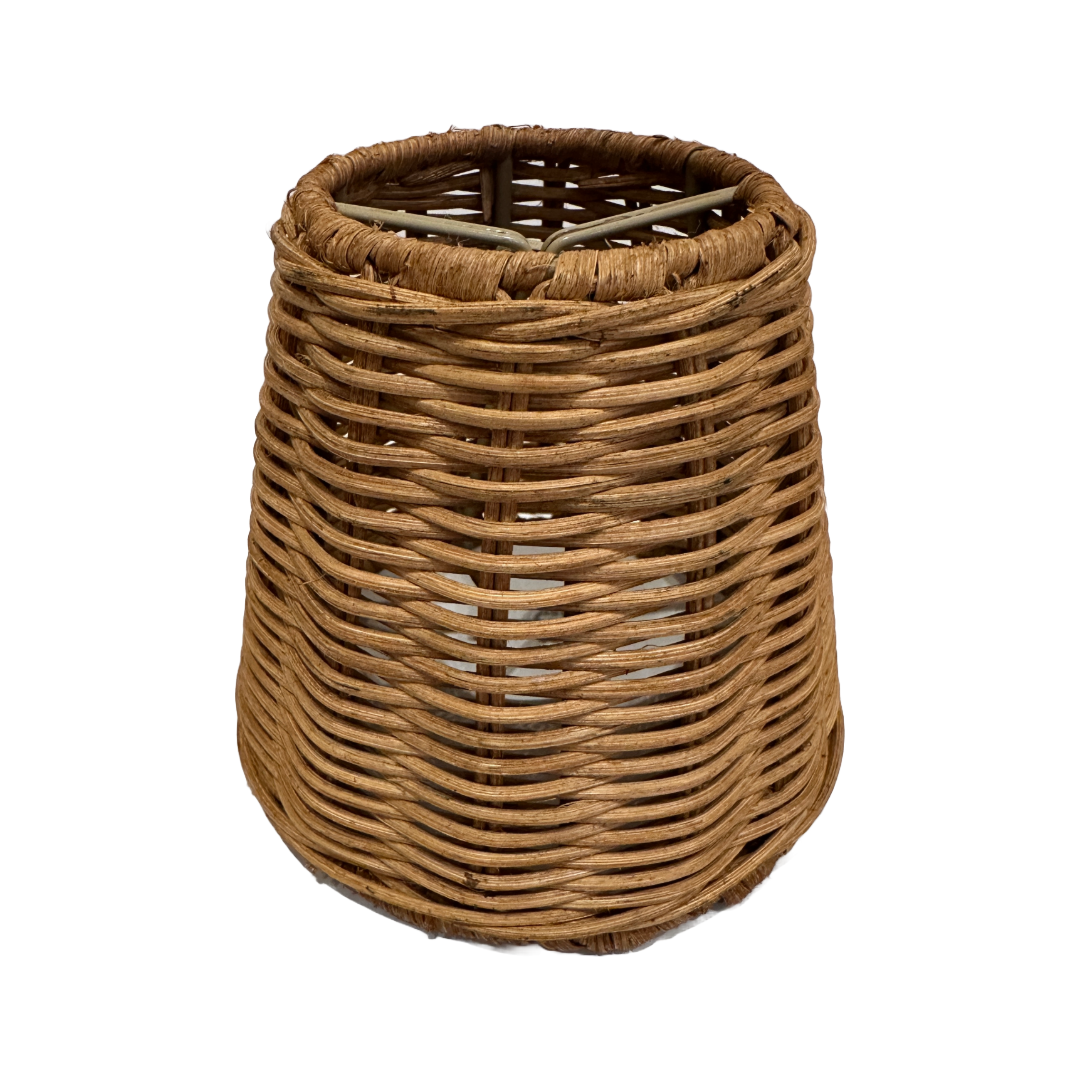 Rattan Clip on Lamp Shades