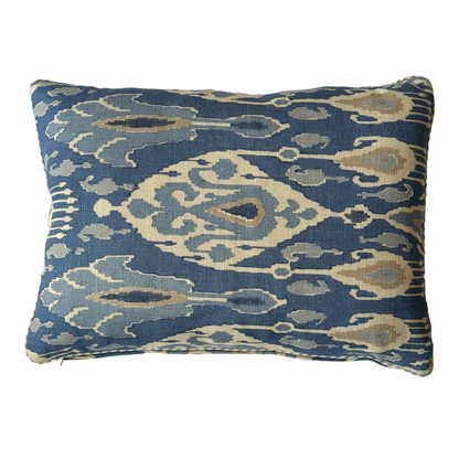 Blue Ikat Cushion