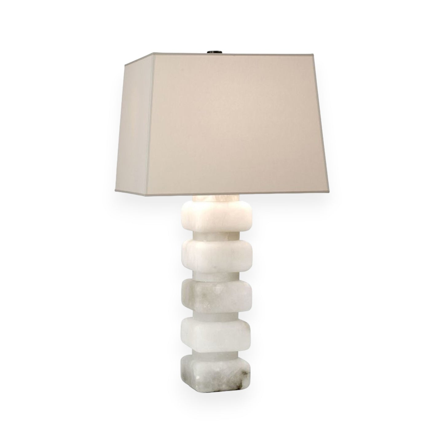 Alabaster Table Lamp with Shade