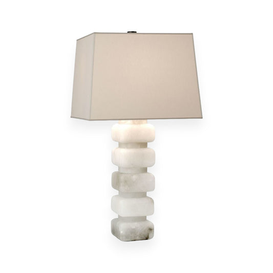 Alabaster Table Lamp with Shade