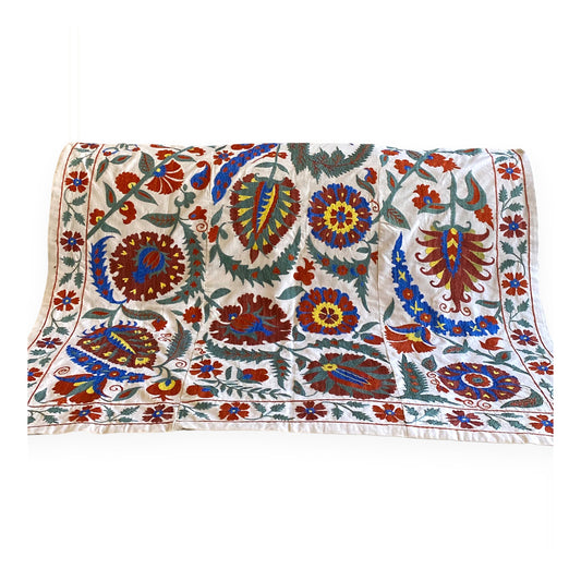 Red & Blue Floral Handmade Suzani