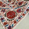 Orange & Aqua Floral Handmade Suzani