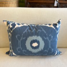 Blue and White Ikat 2